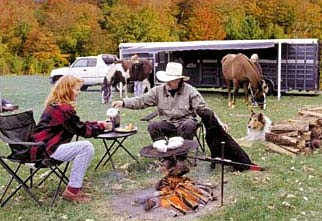 Dakota Stables horse camping