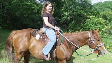 trail riding on public trail